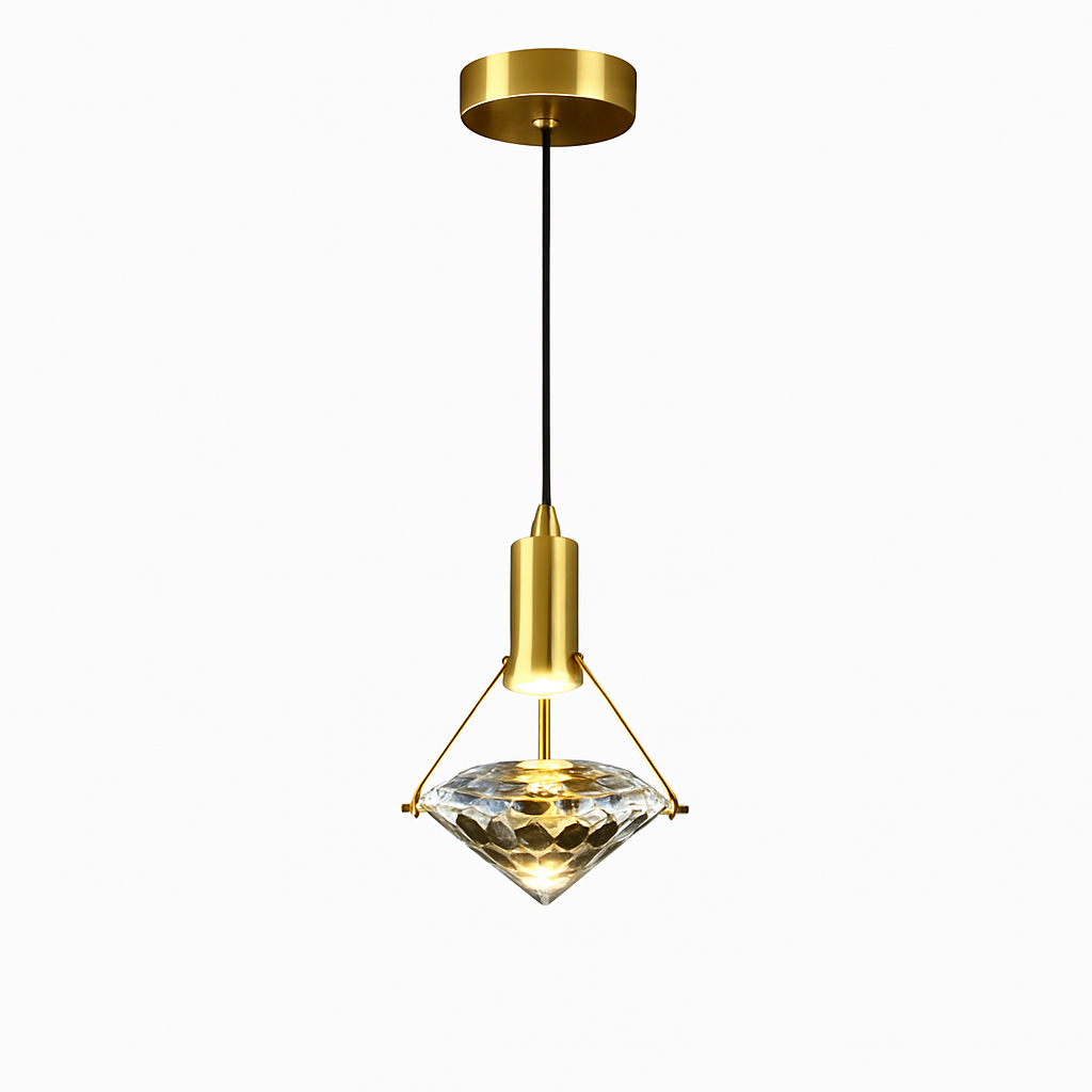 Thrisdar K9 cristal suspension LED lampe moderne Table de chevet suspension lampe cuisine salle à manger chambre lustre suspension - vue 7 sur 7