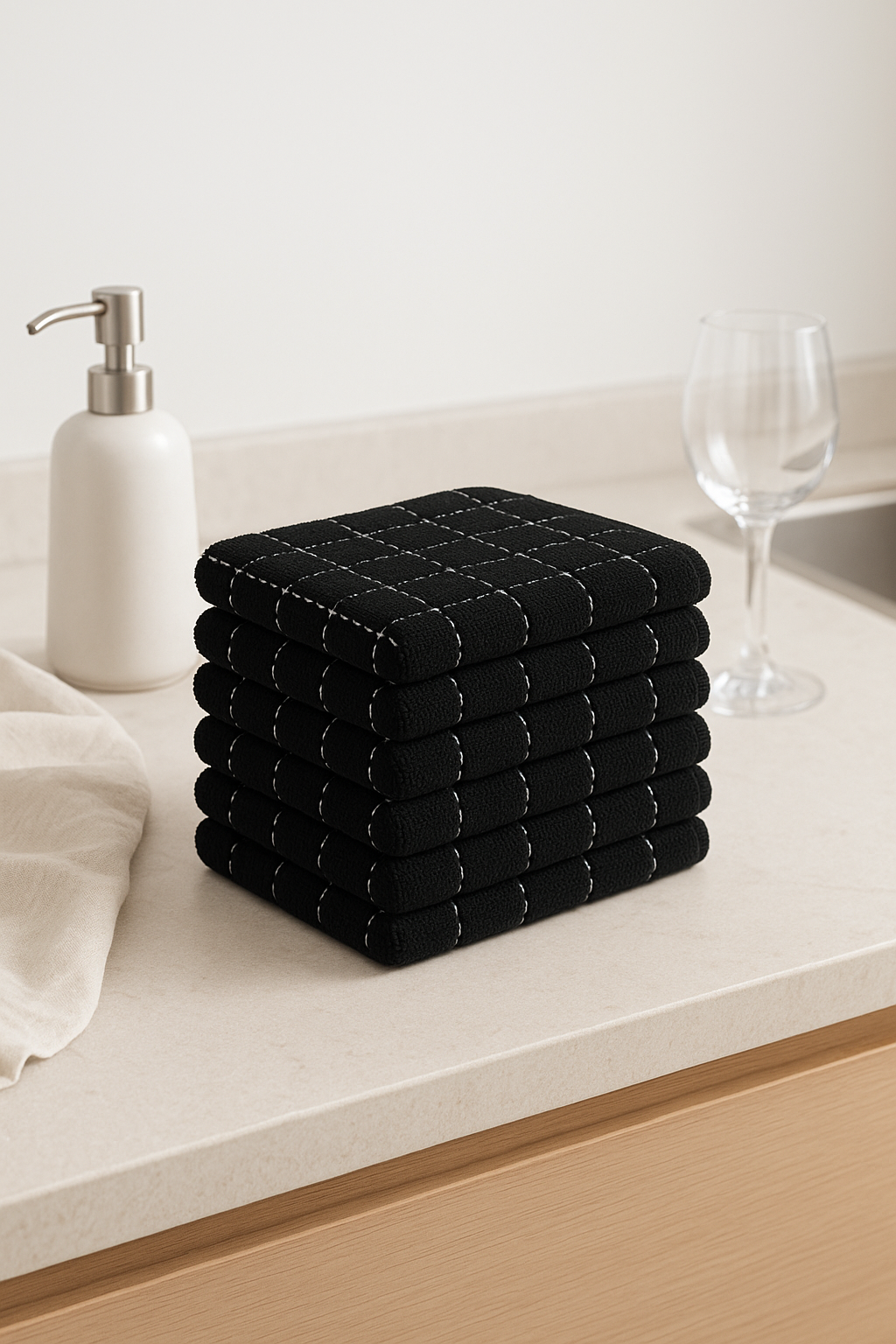 Torchon de cuisine microfibre ultra absorbant pour vaisselle - vue 3 sur 2