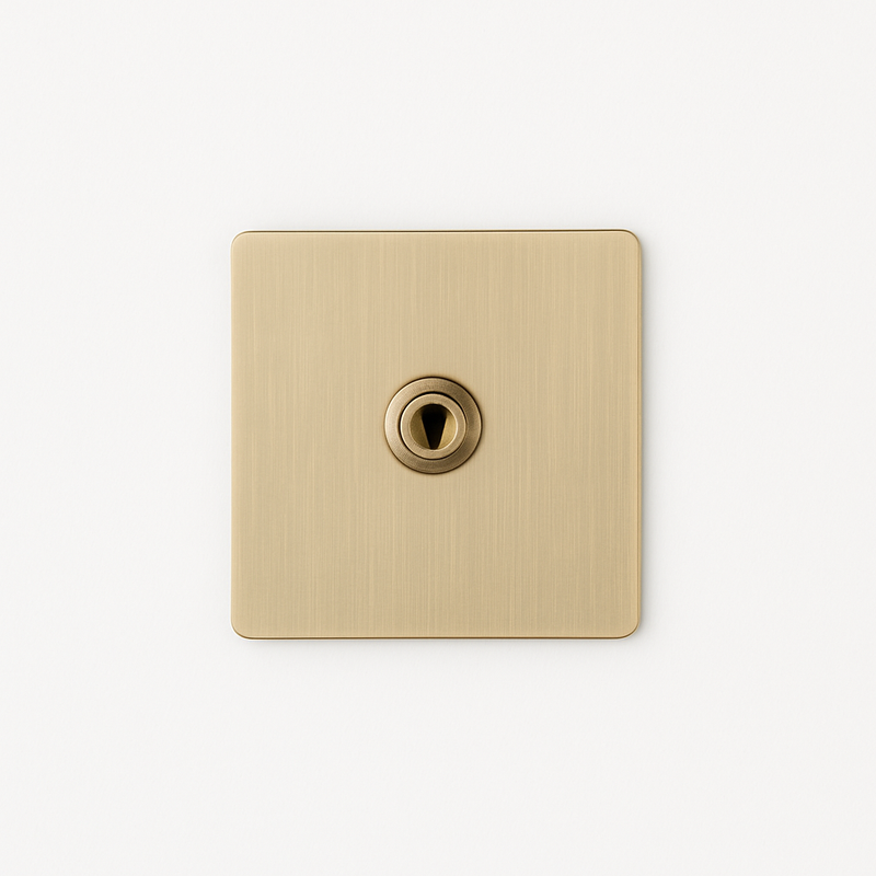 Variateur en acier gris vieilli brossé bords arrondis