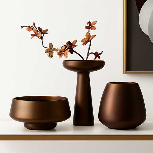 vase en verre dépoli nordique pour fleurs et décoration