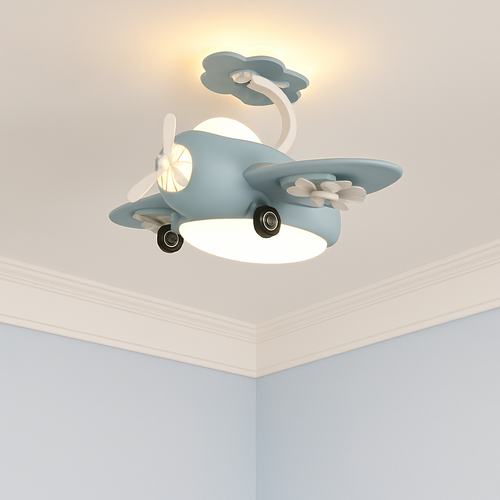 ventilateur de plafond avec led pour chambre enfant et aire de jeux
