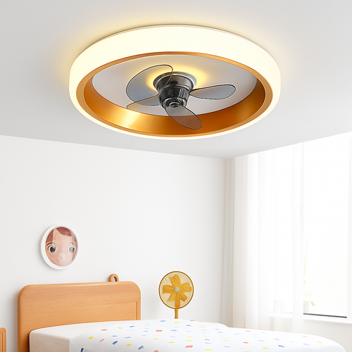 ventilateur de plafond moderne à led avec télécommande créatif et pratique