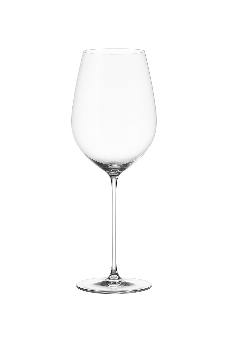 verre a vin cristal extra fin bord bombe