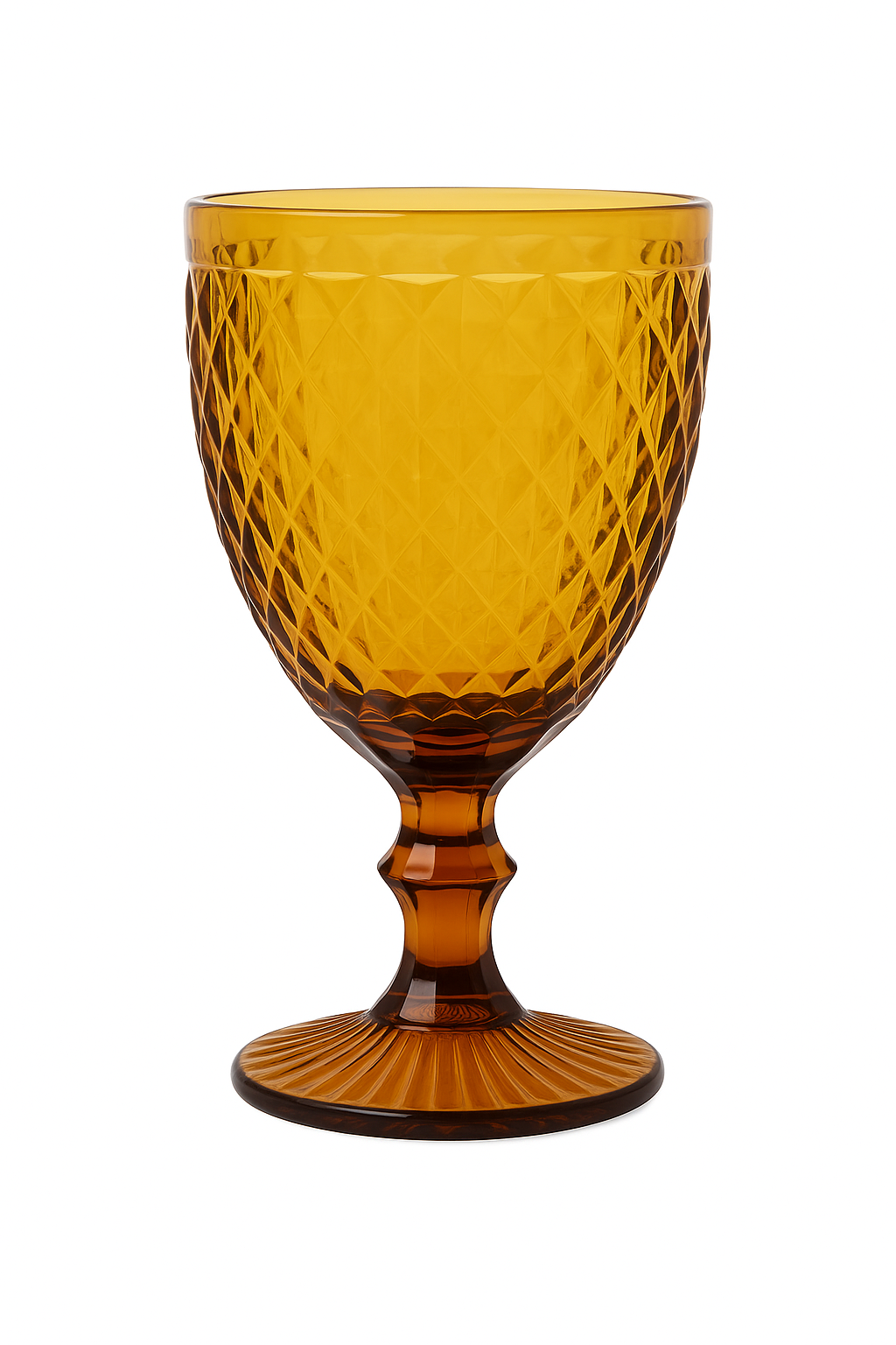 Verre à vin relief style rétro verre épais