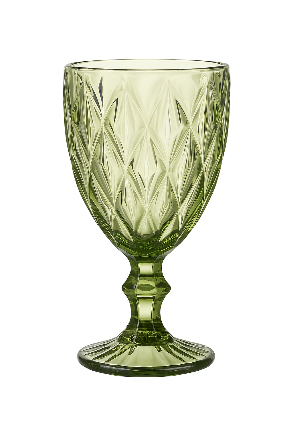 Verre a vin retro en relief verre epais