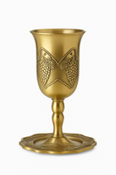 Verre a vin retro europeen en alliage bronze