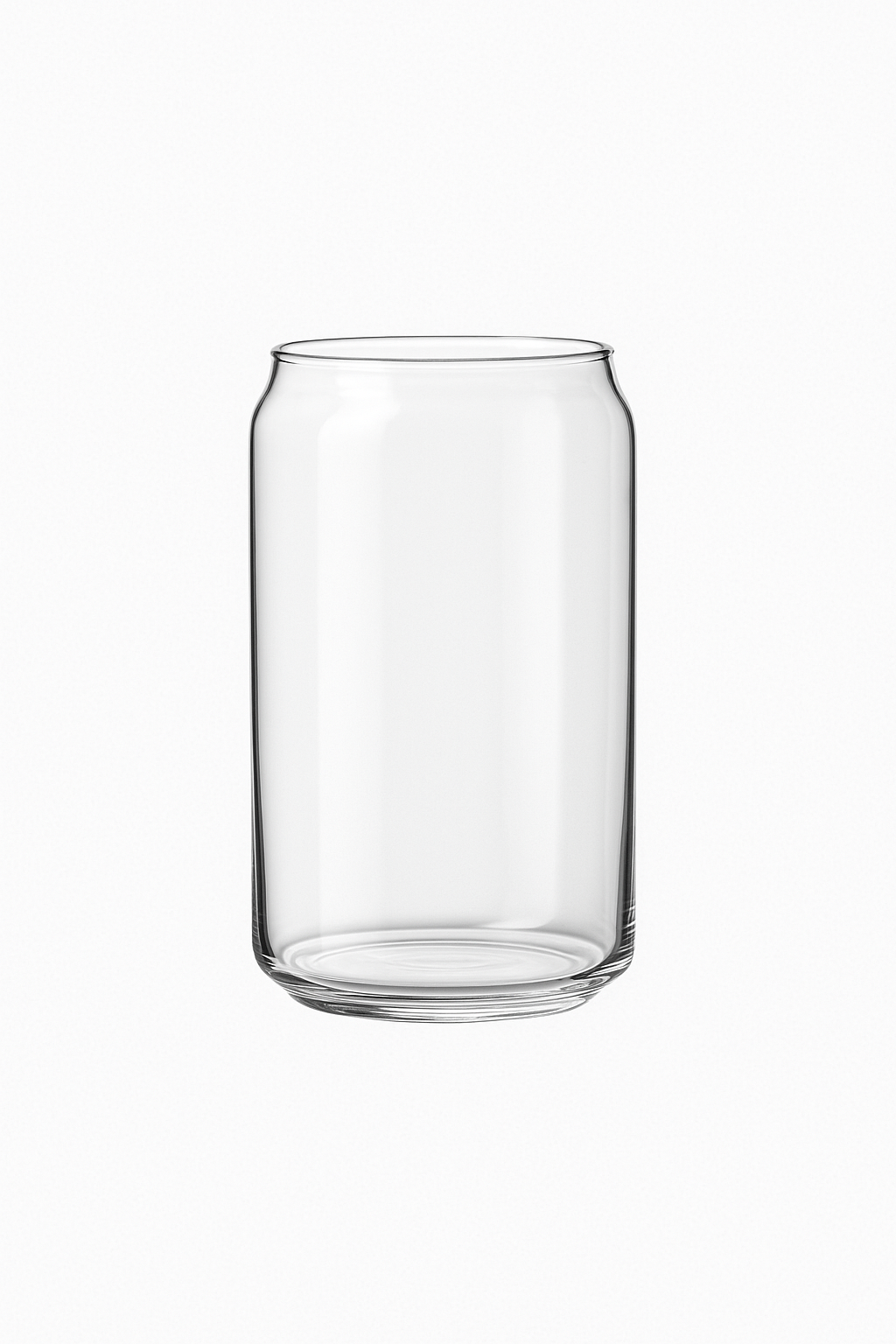 Verre canette borosilicate avec couvercle bambou et paille