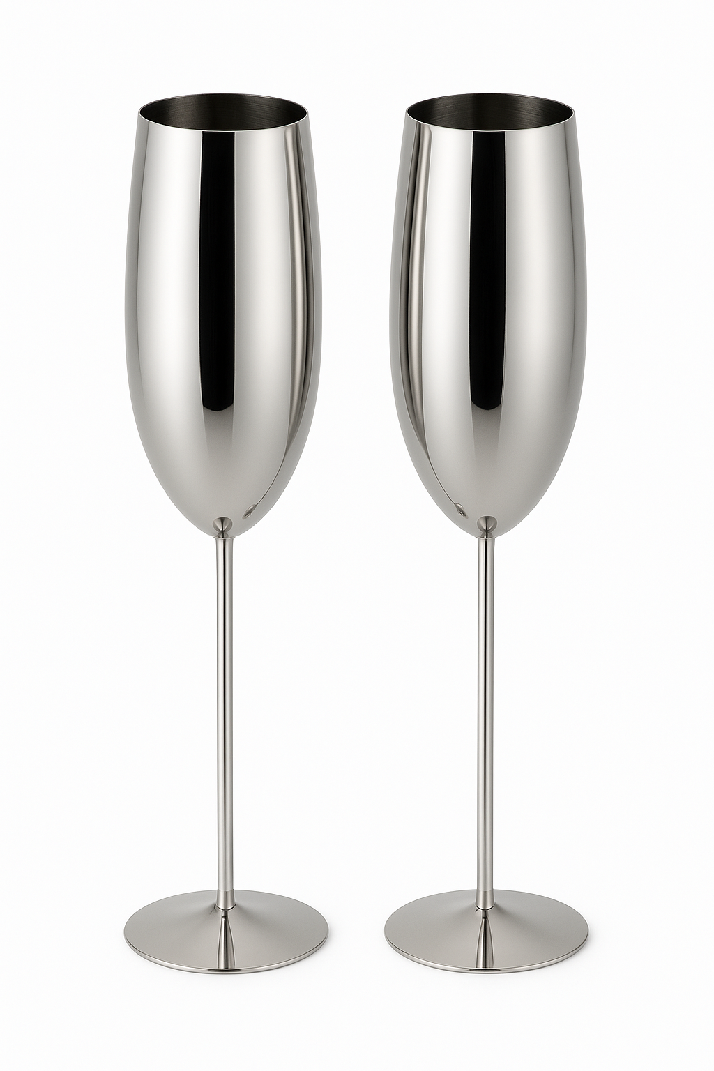 Verre champagne acier inoxydable texture coupe cocktail fete