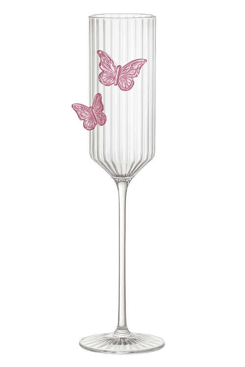 Verre champagne cocktail papillon style haut de gamme