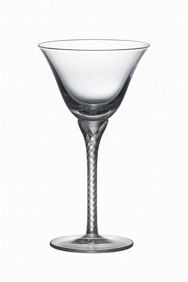 Verre cocktail élégant forme margarita champagne transparent