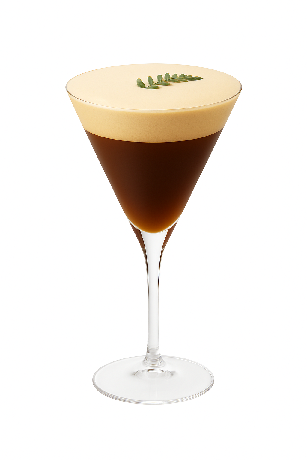 Verre cocktail martini style japonais pied bas triangulaire
