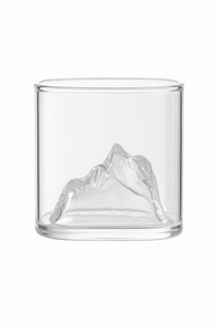 Verre relief montagne style whisky multi boissons