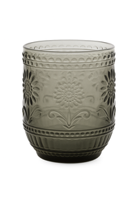 verre vintage sans pied relief pour boissons chaudes