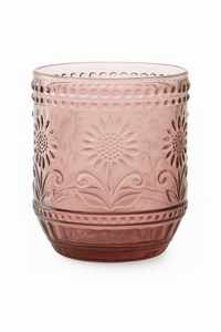 Verre vintage sans pied strié résistant chaleur cuisine