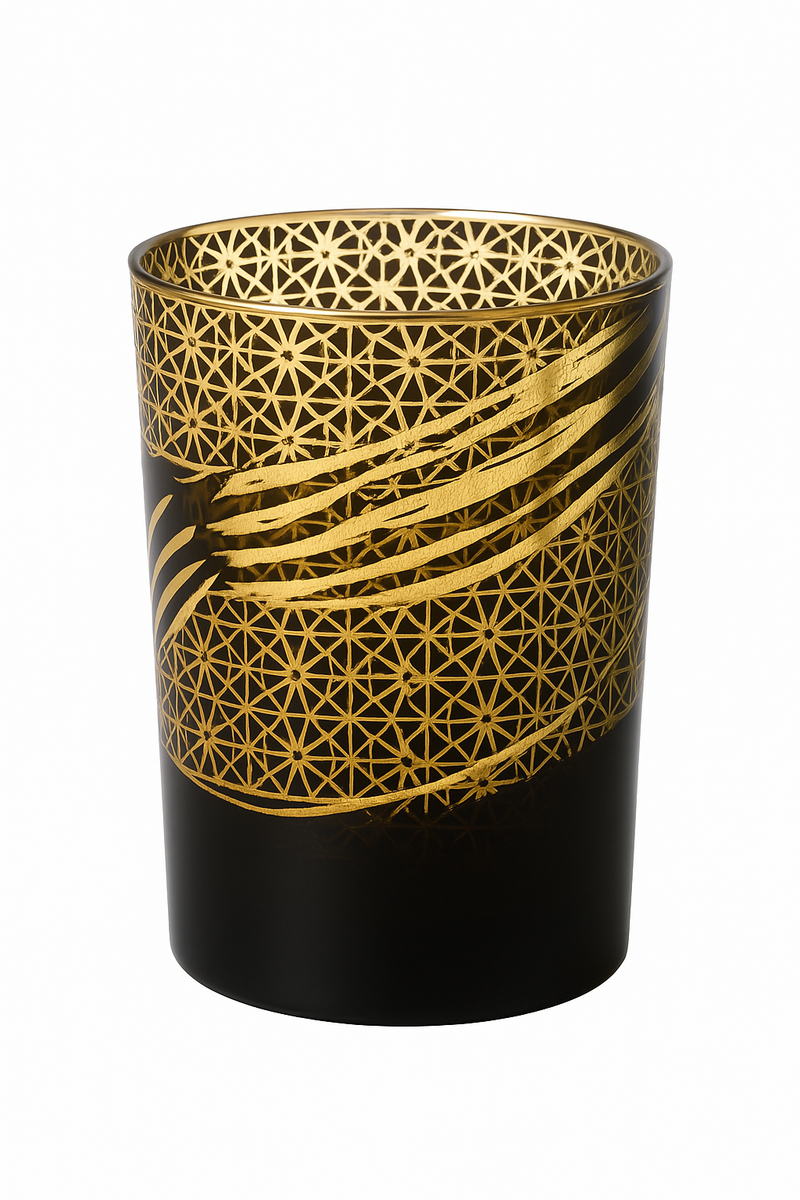 Verre whisky edo kiriko gravé main style japonais