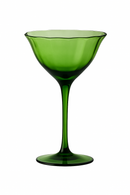 Verres à vin vintage motif fleurs en cristal