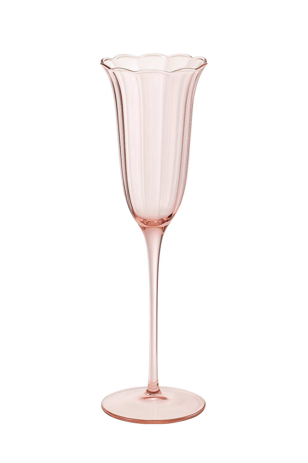 verres à vin vintage motif floral style cristal