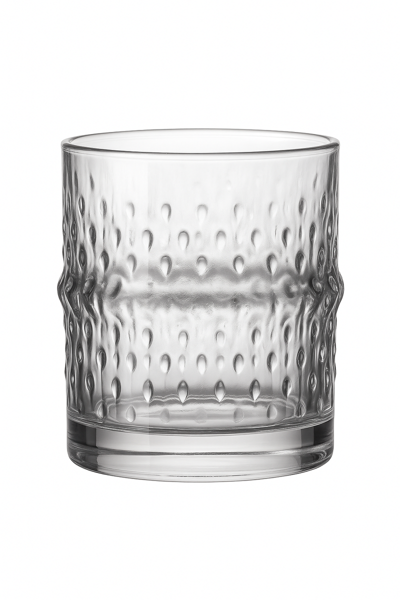 Verres à whisky relief style cristal résistants élégants