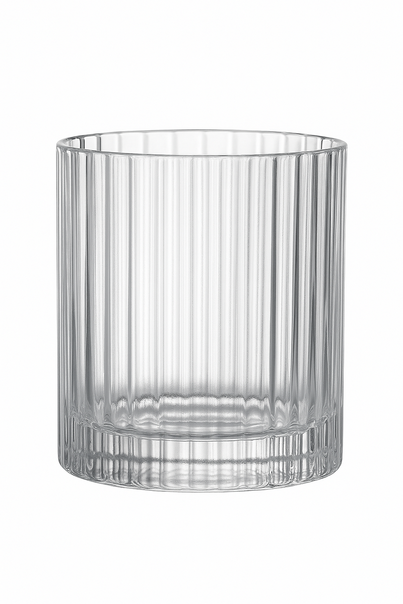 verres whisky old fashioned cristal motif facette élégant