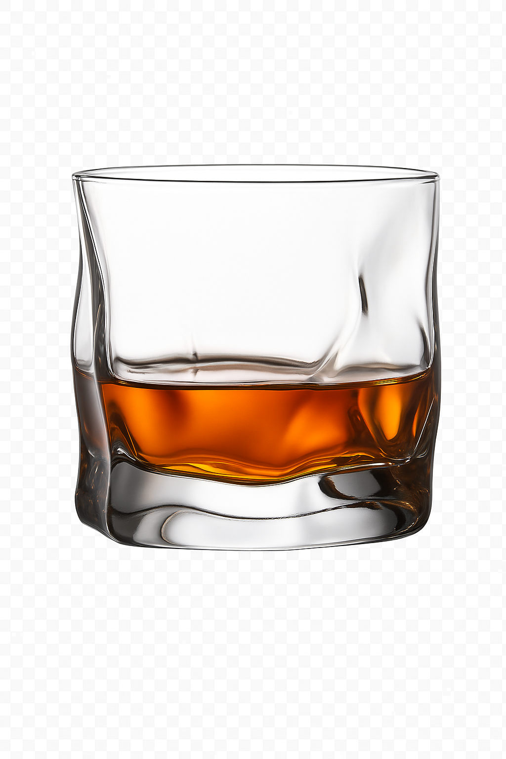 Verres whisky old fashioned motif relief élégants