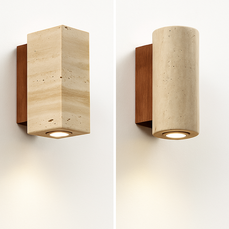 Wabi Sabi – applique murale Led en marbre jaune