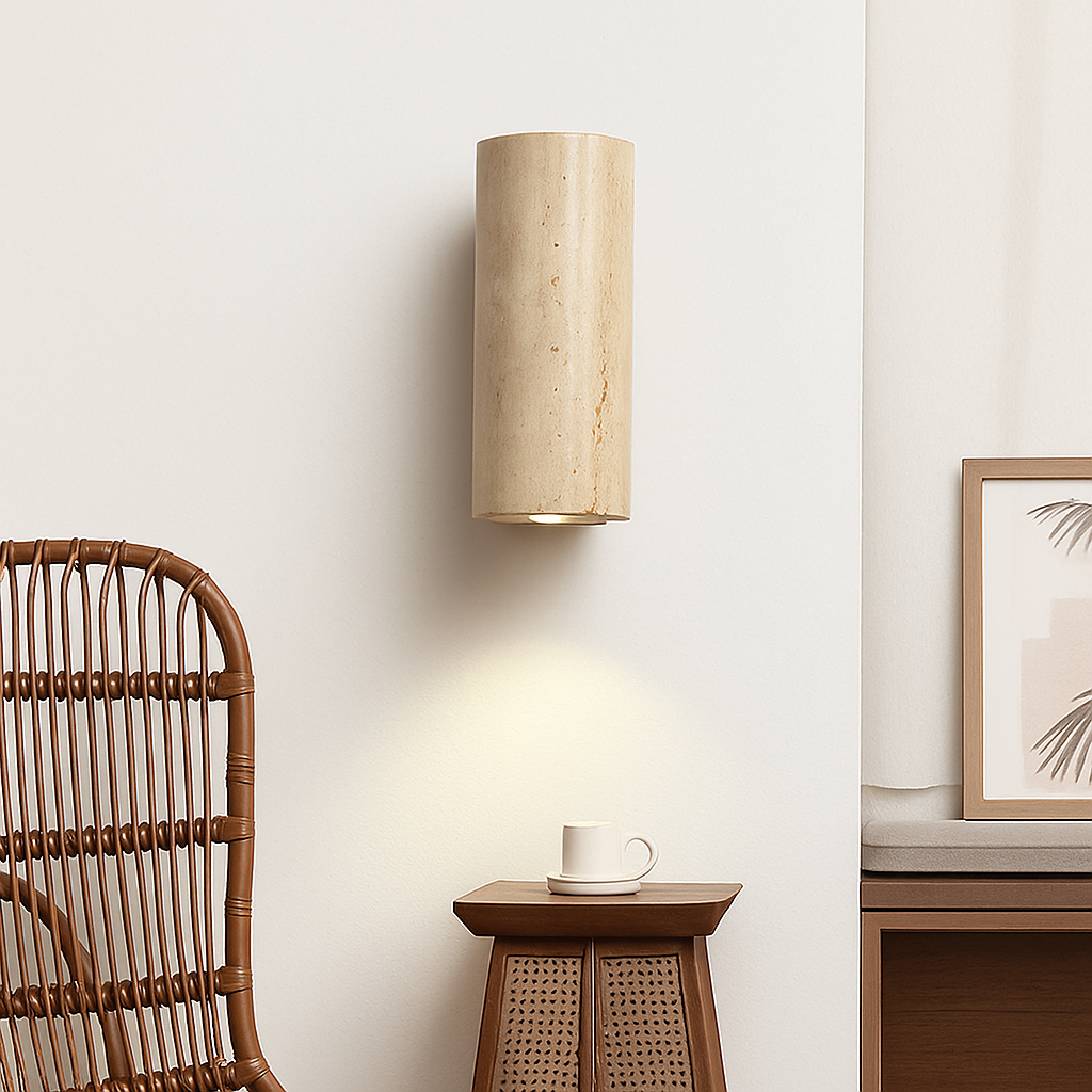 Wabi Sabi – applique murale Led en marbre jaune - vue 6 sur 12
