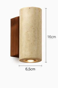 Wabi Sabi – applique murale Led en marbre jaune