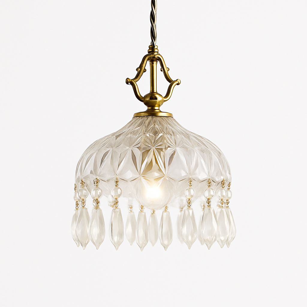 YEBMLP Suspension en verre rétro français d'intérieur à LED - vue 2 sur 8