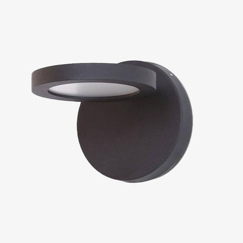 Applique murale LED noire avec disque moderne Wall