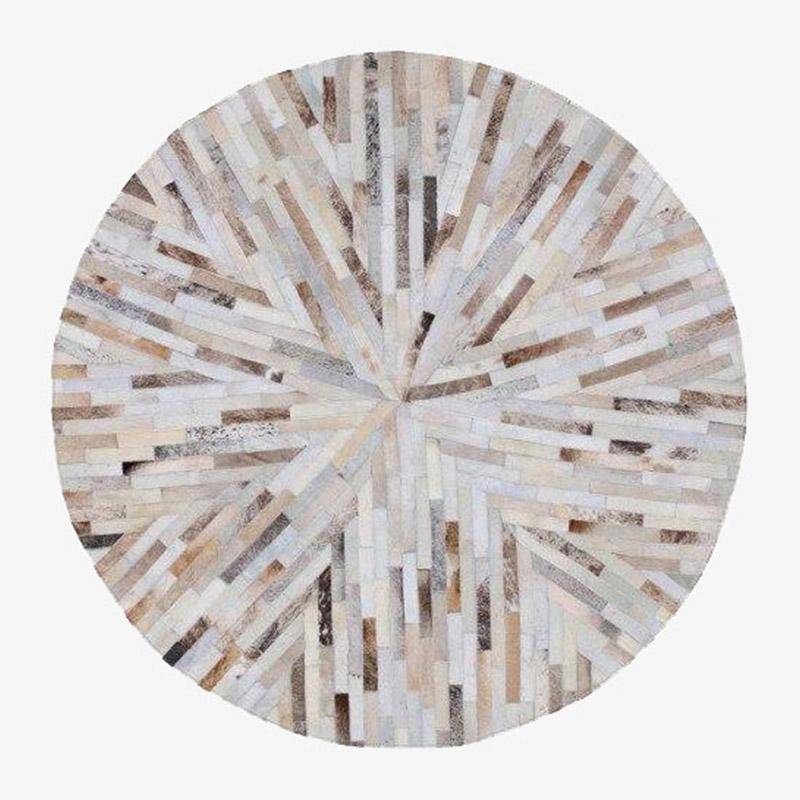 Tapis moderne rond aux formes géométriques Skin - vue 2 sur 2