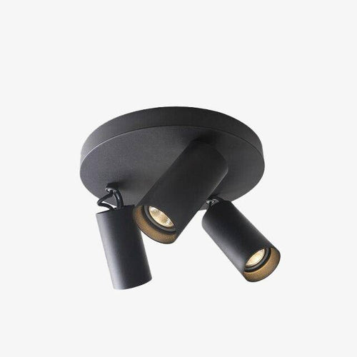 Plafonnier design à LED avec plusieurs cylindre en métal Loft