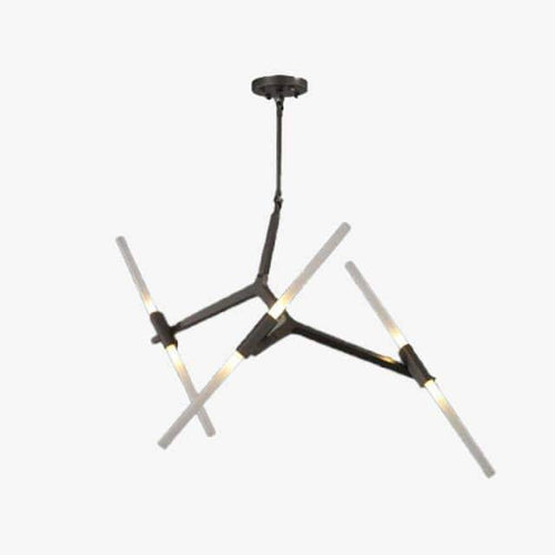Lustre design scandinave avec plusieurs branches en tube