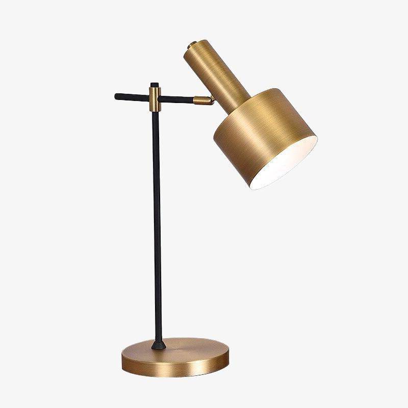 Lampe de bureau design à LED avec abat-jour style géométrique
