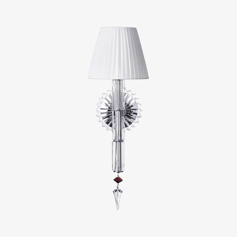 Applique murale design à LED avec abat-jour rétro et verre cristal Luxury - vue 2 sur 3