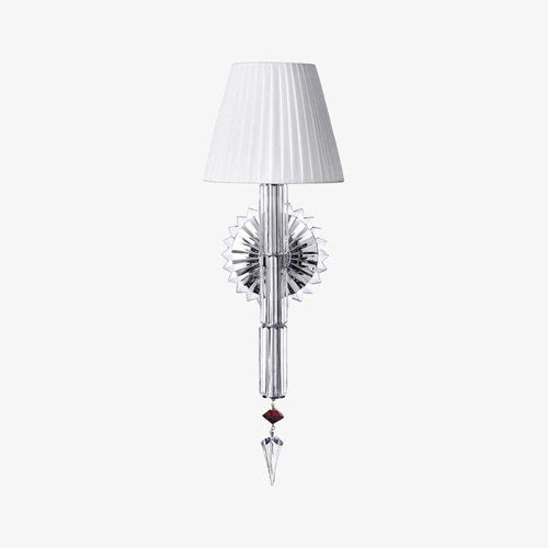 Applique murale design à LED avec abat-jour rétro et verre cristal Luxury