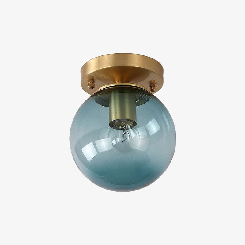 Plafonnier moderne avec abat-jour en verre luxury Diara - vue 2 sur 12
