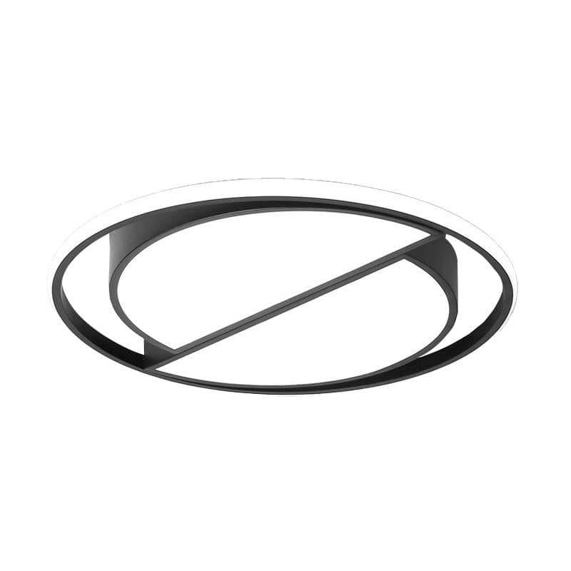 Plafonnier design LED demis-cercle décalés dans cercle Home - vue 5 sur 5