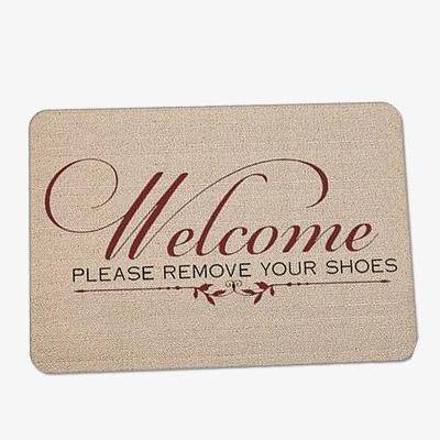 Paillasson rectangle "Welcome please" - vue 2 sur 2