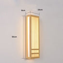 Applique murale moderne LED rectangulaire style japonais Pastor