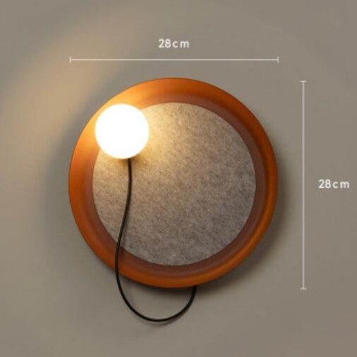 Applique murale moderne LED ronde en métal Barp