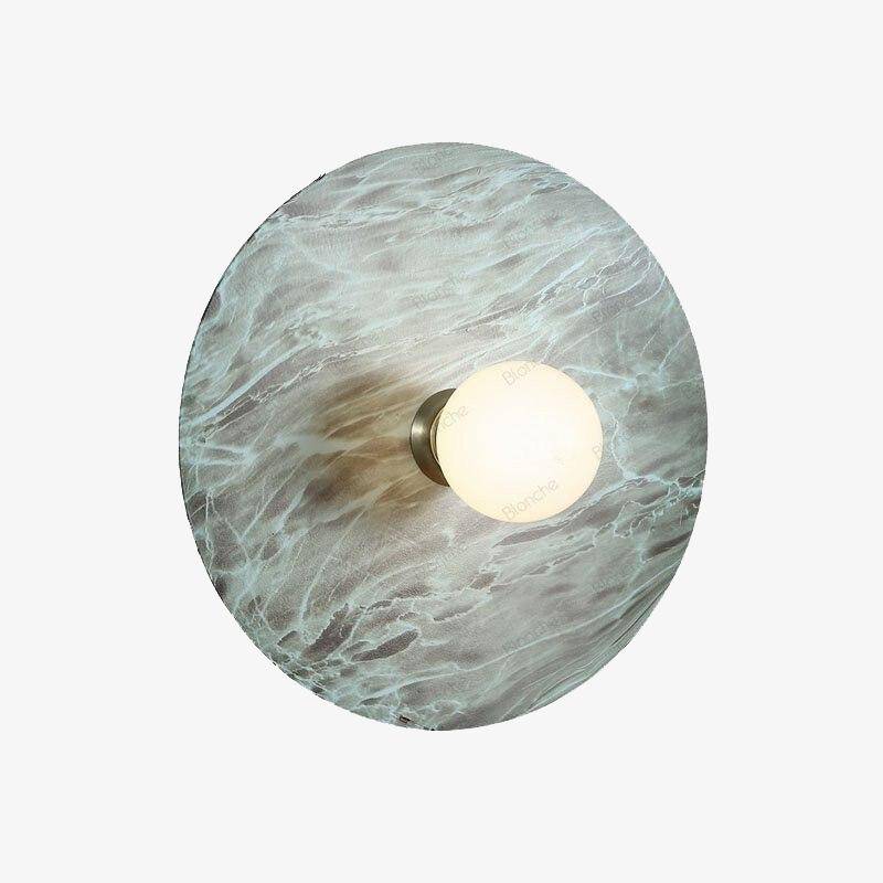 Applique murale design LED avec disque métal coloré Nordic
