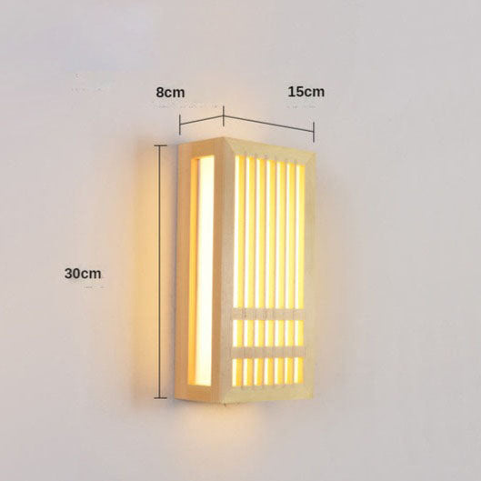 Applique murale moderne LED rectangulaire style japonais Pastor - vue 7 sur 7