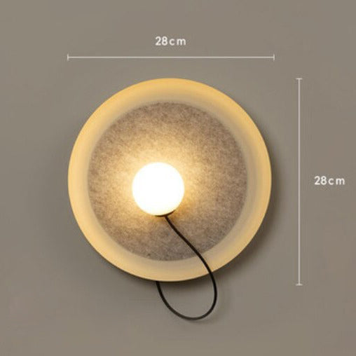 Applique murale moderne LED ronde en métal Barp