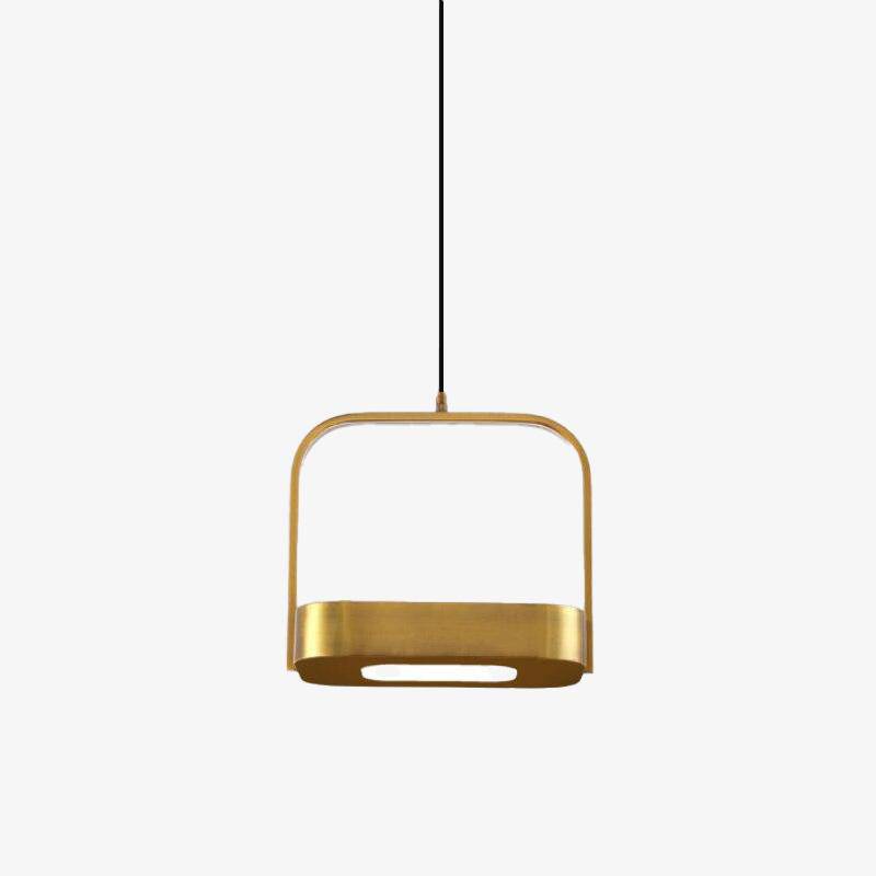 Suspension design LED en métal aux bords arrondis Shadow