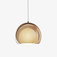 Suspension moderne à LED avec abat-jour métal Moon