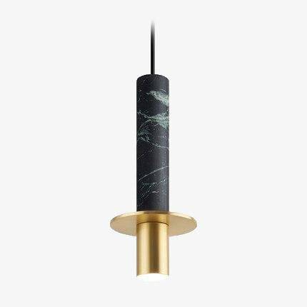 Suspension design à LED en ciment terrazzo style Luxury - vue 2 sur 8