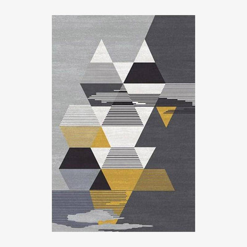 Tapis rectangle moderne style géométrique Wilson A