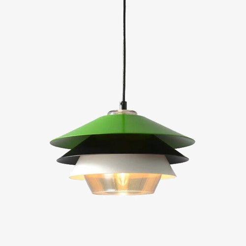 Suspension moderne LED avec abat-jour aluminium coloré Creative