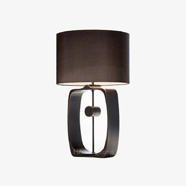 Lampe à poser design LED noire avec abat-jour arrondi Lampara - vue 2 sur 3