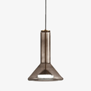 Suspension design à LED aux formes arrondies en verre